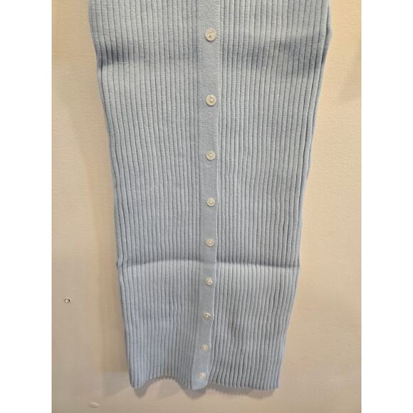 525 America Size Small Blue Ribbed Cardigan Dress NWT - Picture 2 of 8